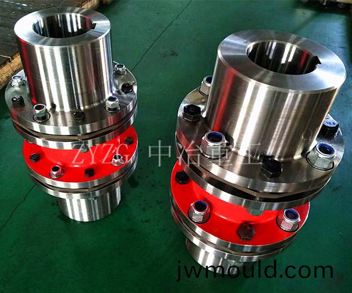 膜片(pian)聯(lián)(lian)軸器將鍵槽(cao)套在軸上