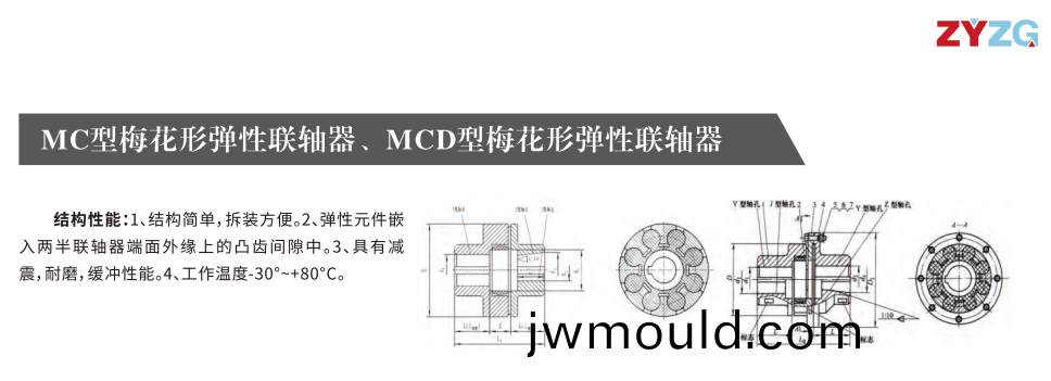 MC型梅花形彈性聯(lián)軸器